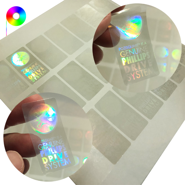 transparent security hologram sticker