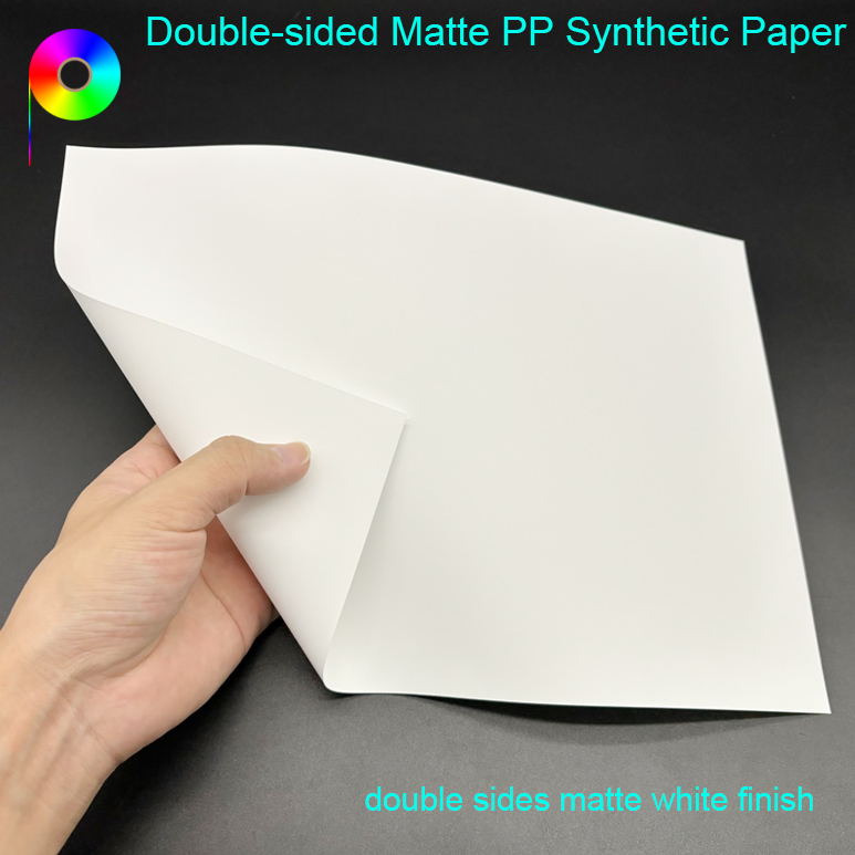 110gsm 150μm Double-Sided Matte PP Synthetic Paper for Thermal Transfer Ribbon Printing