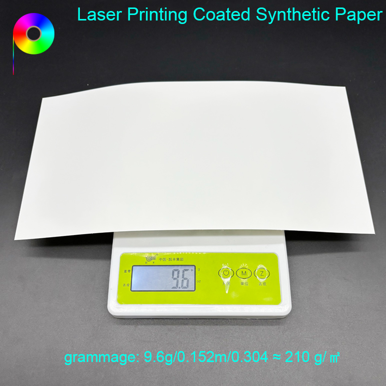 150μm 6*12" Waterproof White Matte Double Sides Laser Printable PET Synthetic Paper