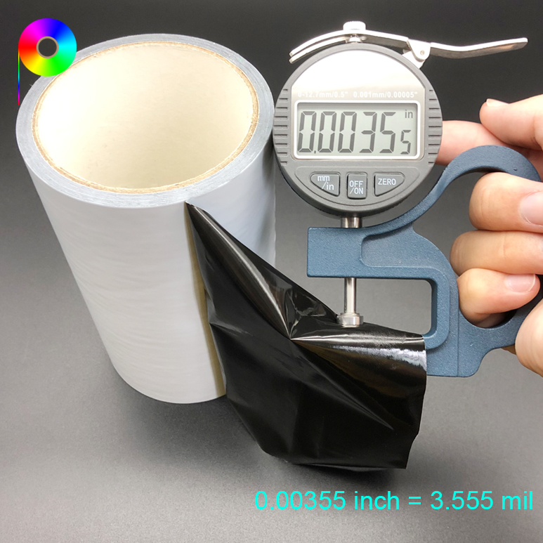 OEM Supported 90 micron 600 g/25mm PE Plastic Black and White Window Protective Film