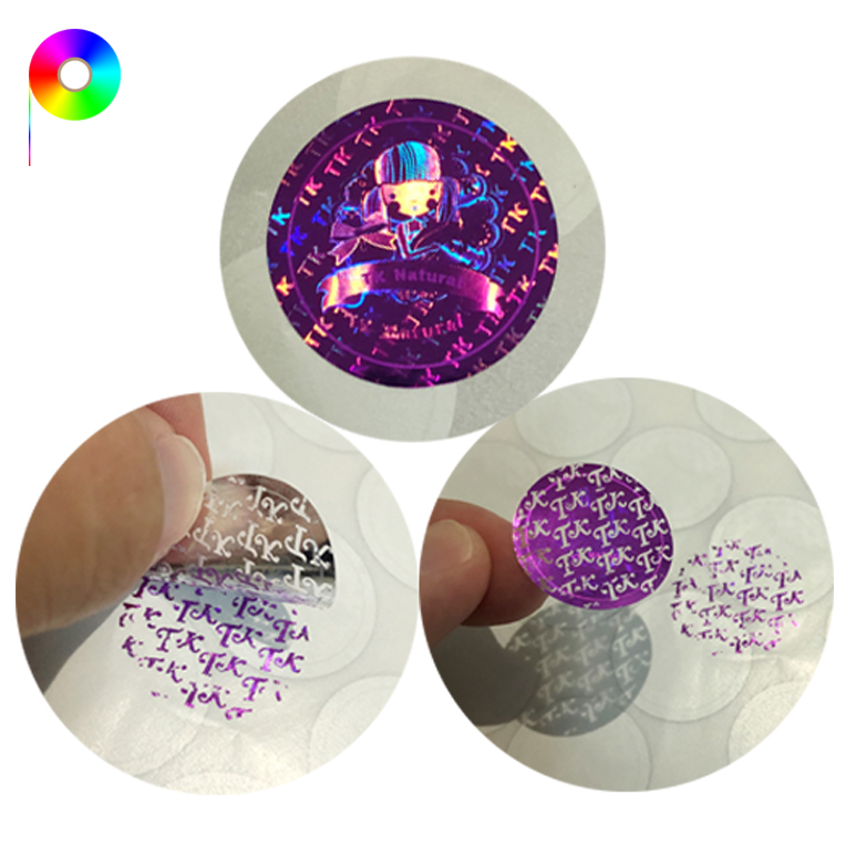 Customized Tamper-evident Sticker with Custom Hologram Effect for Anti-fake Seal Warranty