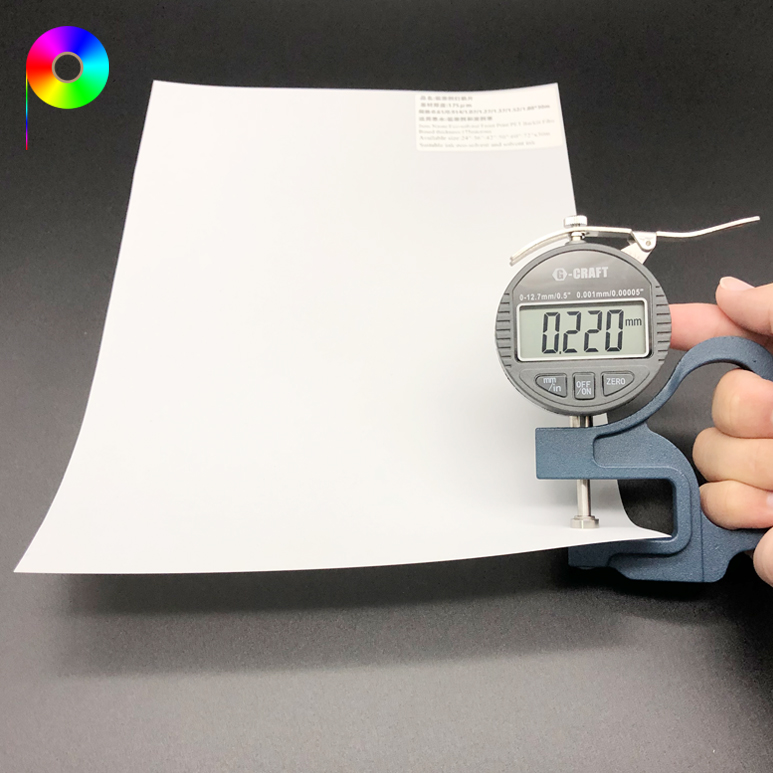 220micron Front Printing PET Backlit Film Suitable for Eco-solvent Ink and Solvent Ink