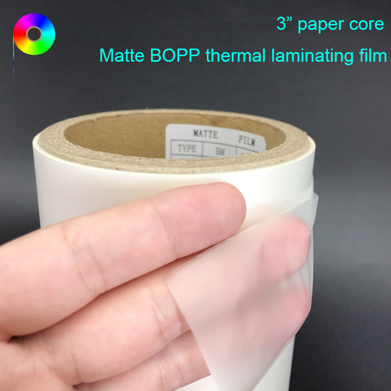 18 micron Matte BOPP Thermal Lamination Film Roll for Paper Gift Bag Lamination