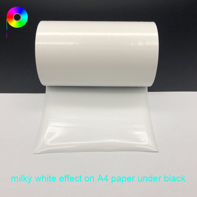70 micron 600 g/25mm High Adhesion Printable PE Milky White Protective Film Roll