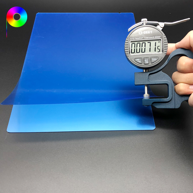 Single Side Printable A4 210mm*297mm 182micron Blue Base PET Medical Film for Laser Printer