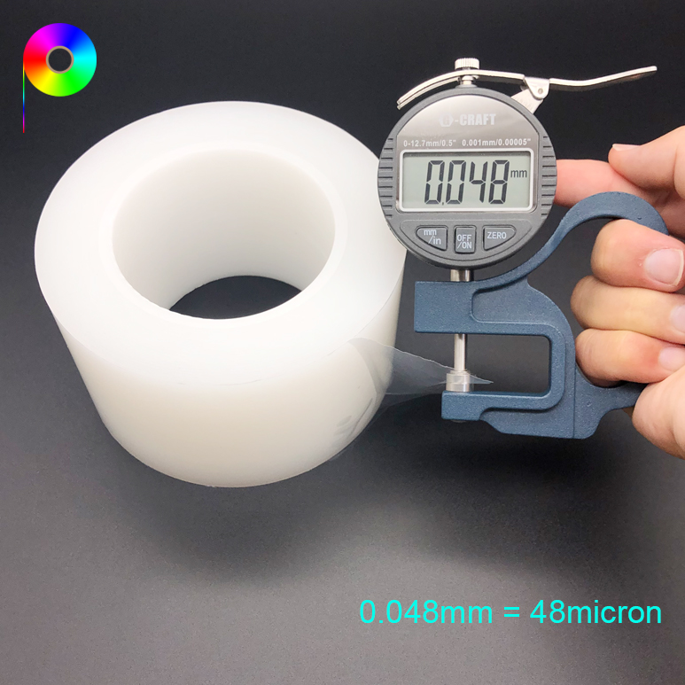 48 micron 1.9 mil 5~8 g/25mm PE Protective Film for High Gloss Products Protection