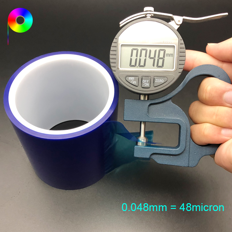 10/20/40/60/80/120~600 g/25mm Various Adhesions 48micron PE Protective Film Blue
