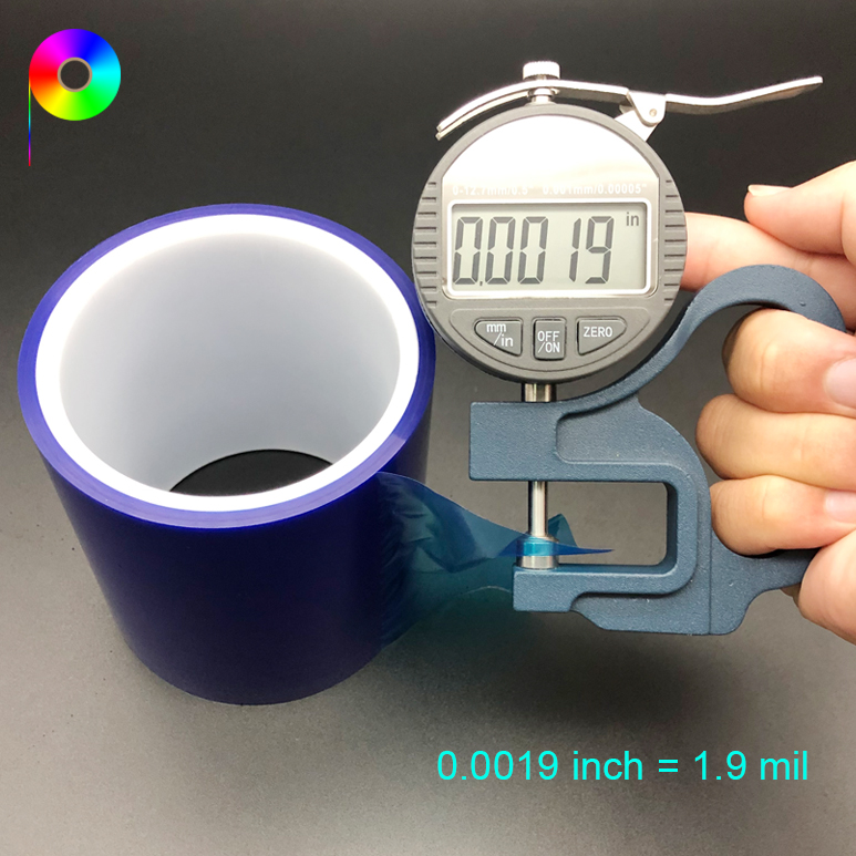 10/20/40/60/80/120~600 g/25mm Various Adhesions 48micron PE Protective Film Blue