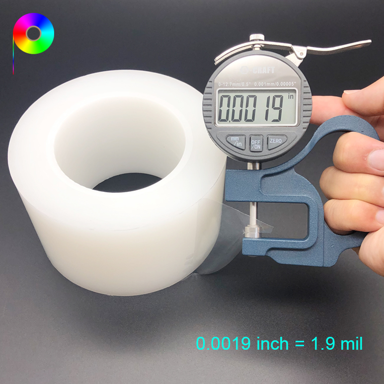 48 micron 1.9 mil 5~8 g/25mm PE Protective Film for High Gloss Products Protection