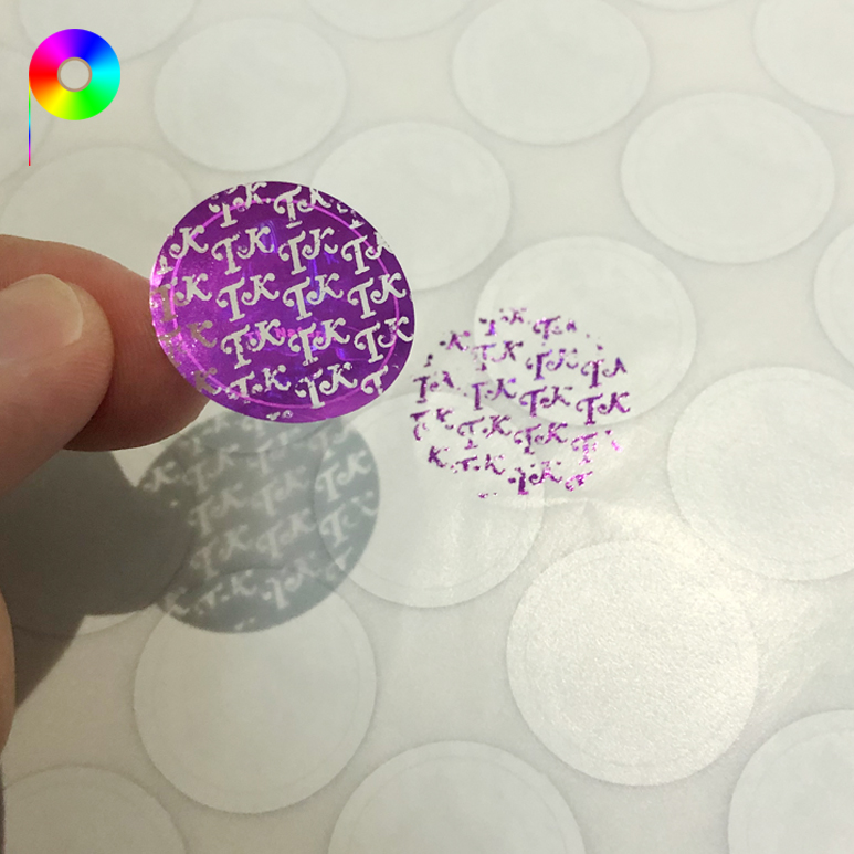 Customized Tamper-evident Sticker with Custom Hologram Effect for Anti-fake Seal Warranty