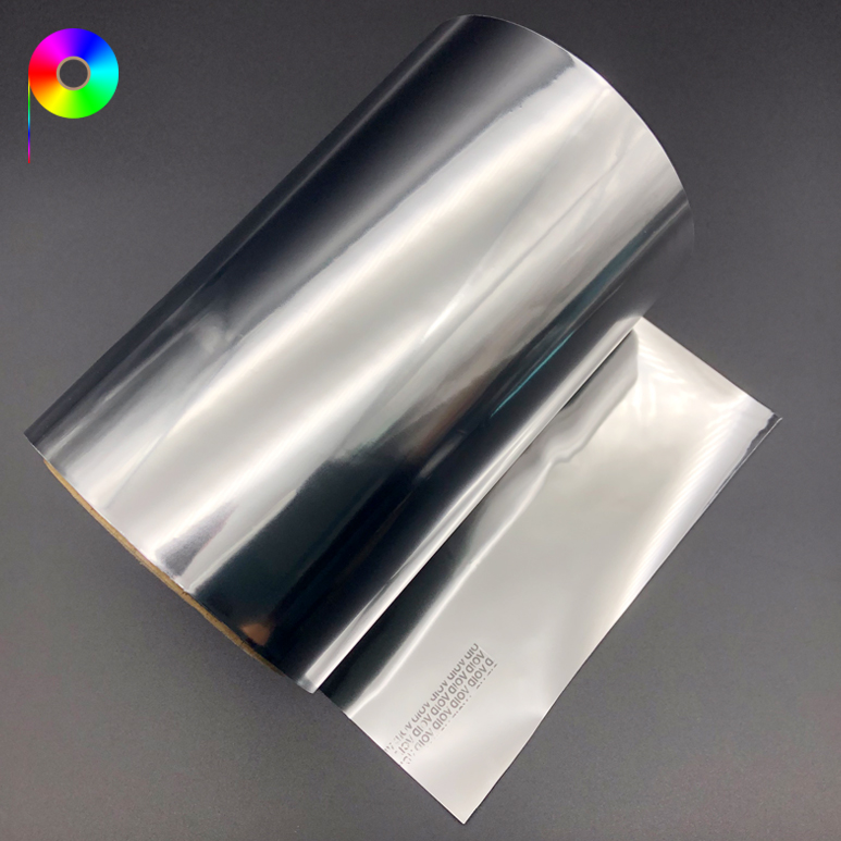 25micron Small VOID Silver Color Tamper Evident Film Roll for Security Label Making