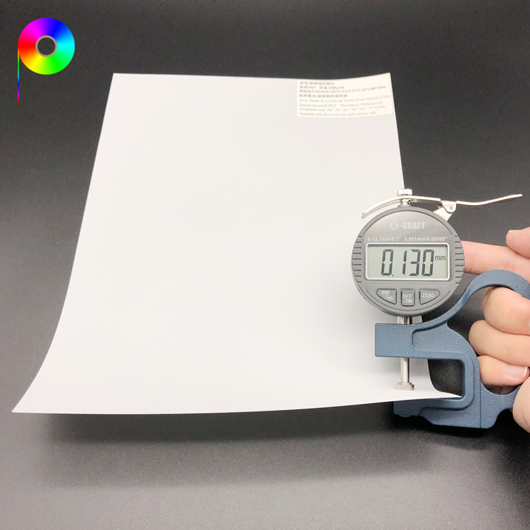 130micron eco-solvent printing backlit film 130micron Outdoor Displaying and Advertising Eco-solvent Front Printing Backlit Film