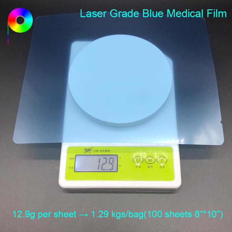 8"*10" Blue Finish Laser Printing Medical X-ray Film for Dry Digital Laser Printer China Supplier