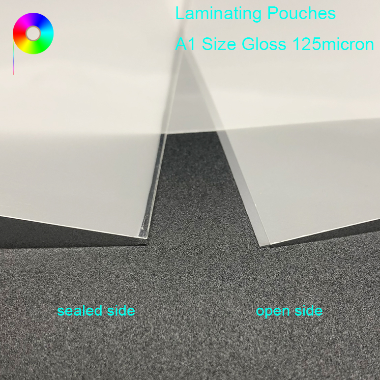600mm*846mm Wide Format Laminating Pouches A1 Size Gloss 125 Micron - Pack of 25
