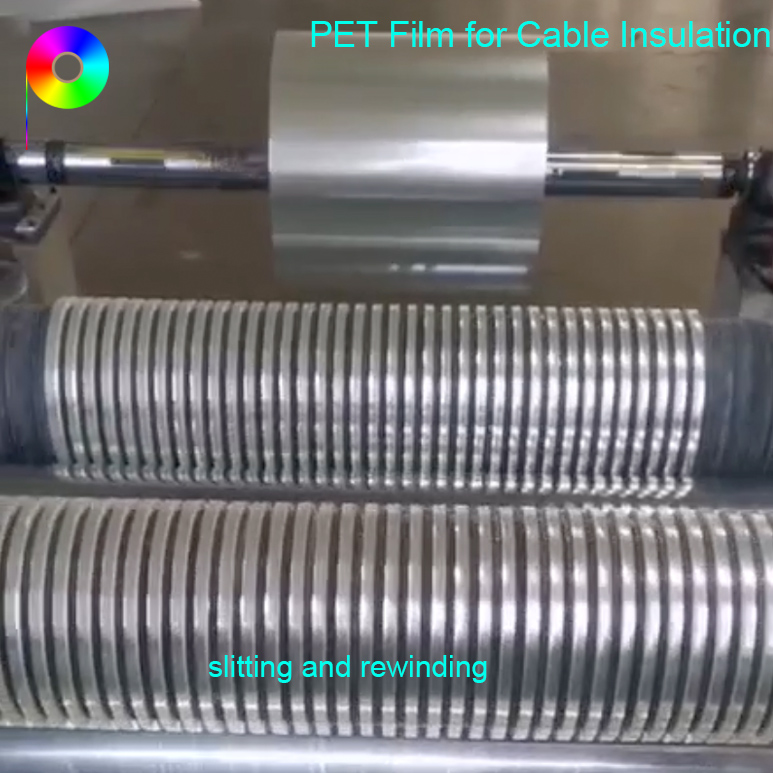 Custom Width 30micron Transparent PET Cable Insulation Wrapping Tape