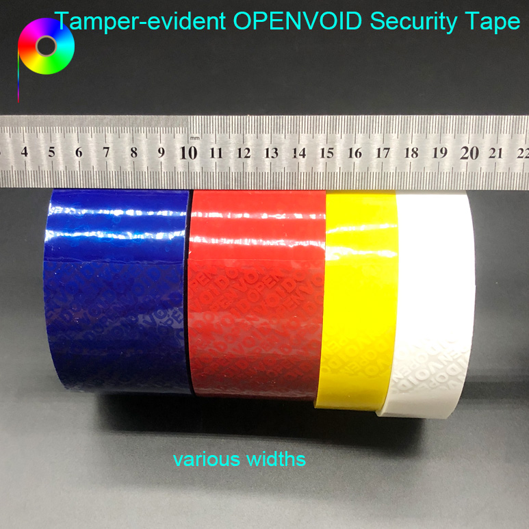 Red/Blue/White/Yellow Color VOIDOPEN Generic Tamper-evident Security Tape