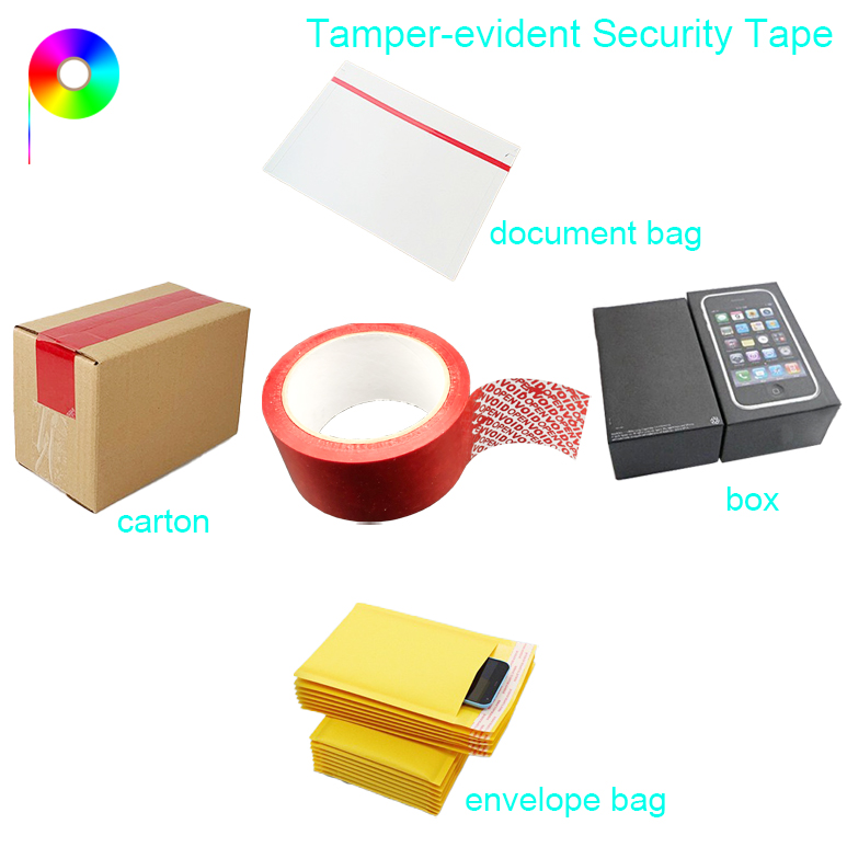 Red/Blue/White/Yellow Color VOIDOPEN Generic Tamper-evident Security Tape