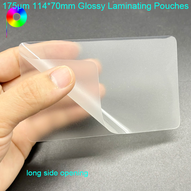 175micron 7mil Long Side Opening Laminating Pouches Size 2-3/4"x4-1/2"(70x114mm)