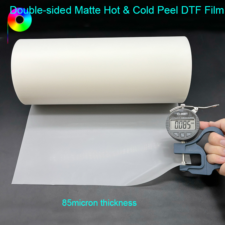 13inch Double-Sided Matte Hot & Cold Peel DTF Film For Textile Product