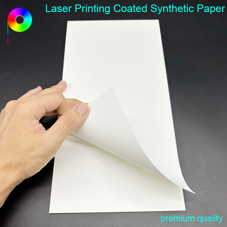 150μm 6*12" Waterproof White Matte Double Sides Laser Printable PET Synthetic Paper