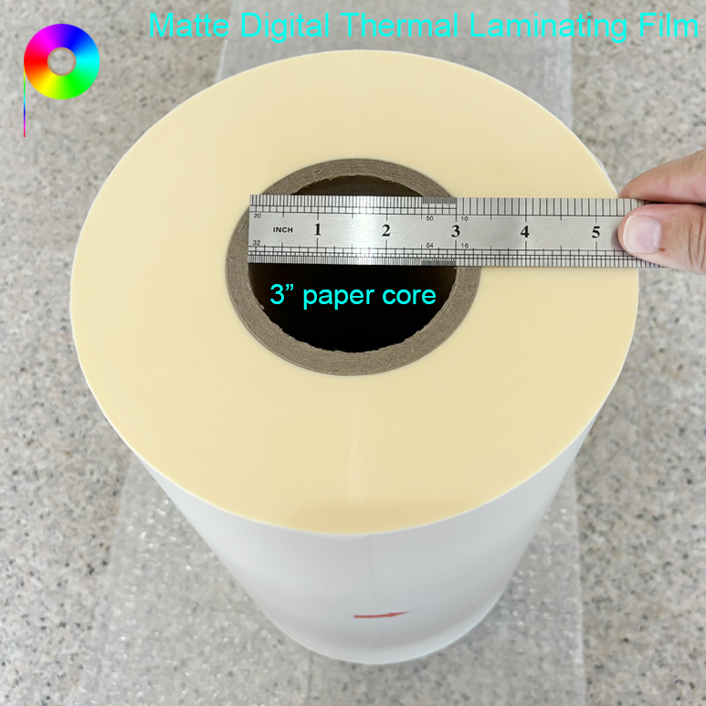320mm*1000m 3" Paper Core BOPP Thermal Matt Lamination Film for Digital Print Sheets