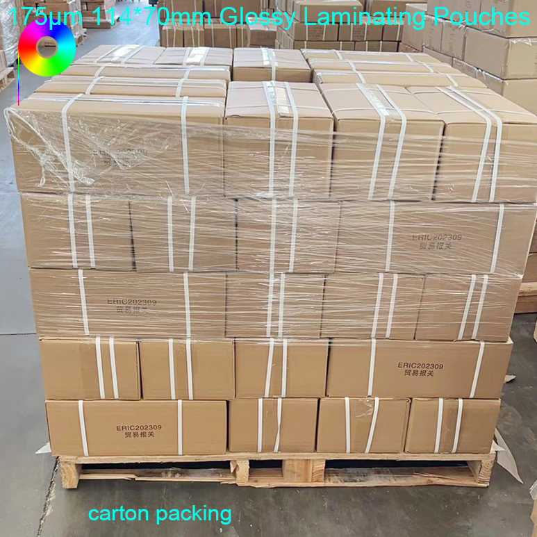 175micron 7mil Long Side Opening Laminating Pouches Size 2-3/4"x4-1/2"(70x114mm)