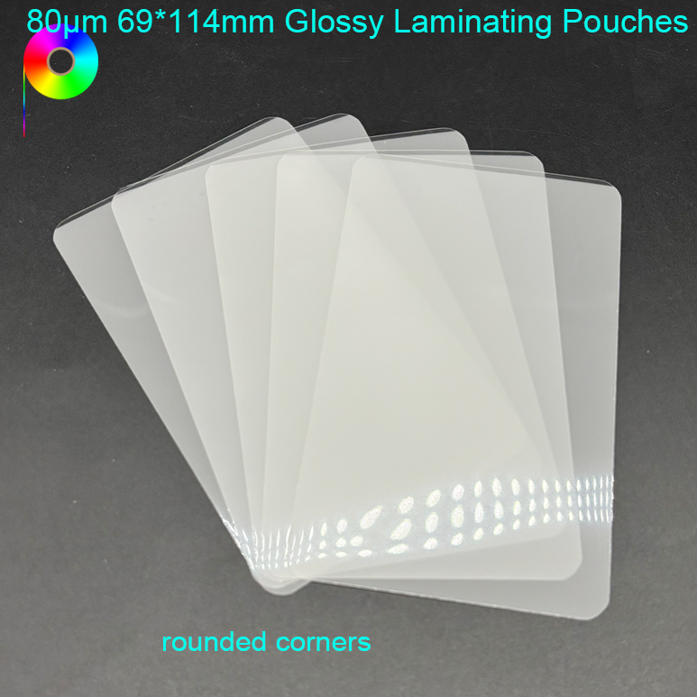 80micron 69mm*114mm Glossy Laminating Pouches for Holy Prayer Cards