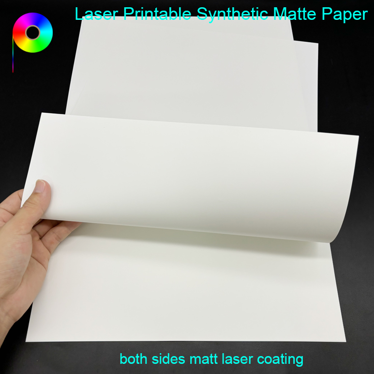 Tearproof 5mil 12"*18" Both Side Laser Printable Synthetic Matte Paper
