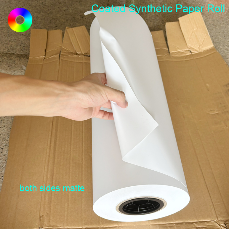 5mil Hot Fuser Stable Synthetic Paper Roll For Large Format Laser Machine