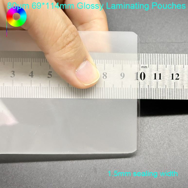 80micron 69mm*114mm Glossy Laminating Pouches for Holy Prayer Cards