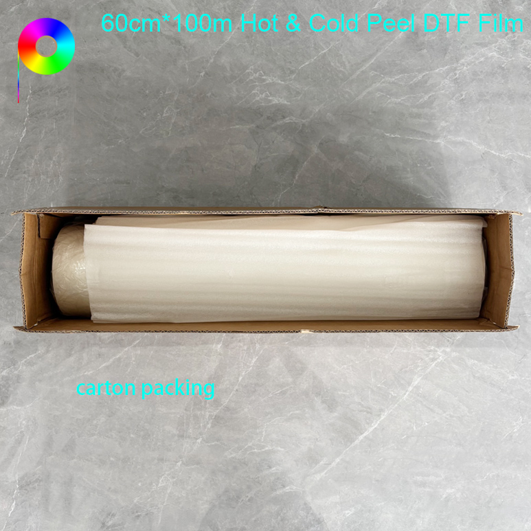 Premium Quality 60cm*100m Hot&Cold Peel Both Sides Matte DTF Film