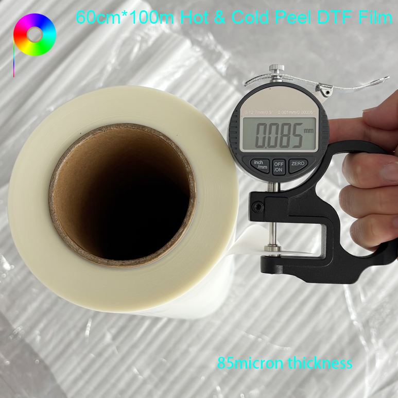 Premium Quality 60cm*100m Hot&Cold Peel Both Sides Matte DTF Film