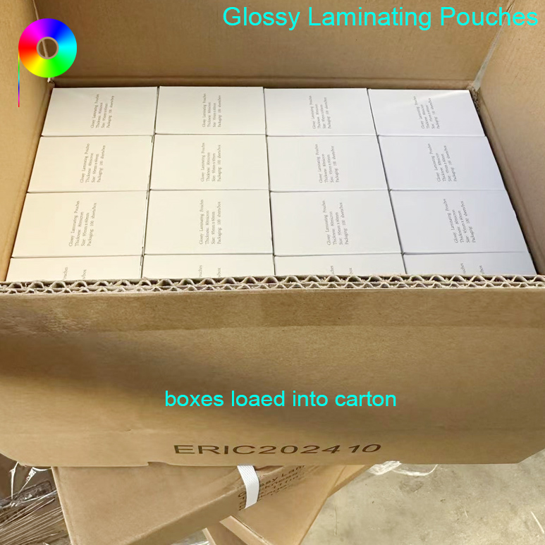 80micron 60*95mm Size Glossy Laminating Pouches for Cardboard Price Label