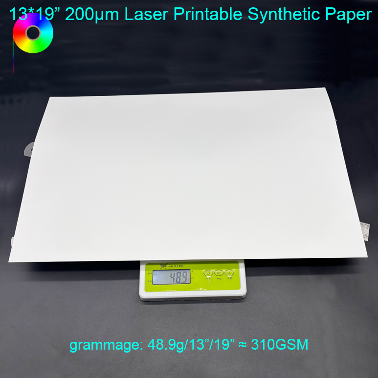 8mil Super B / A3+ / 13"*19" Size Tearproof Synthetic Paper For Laser Printer