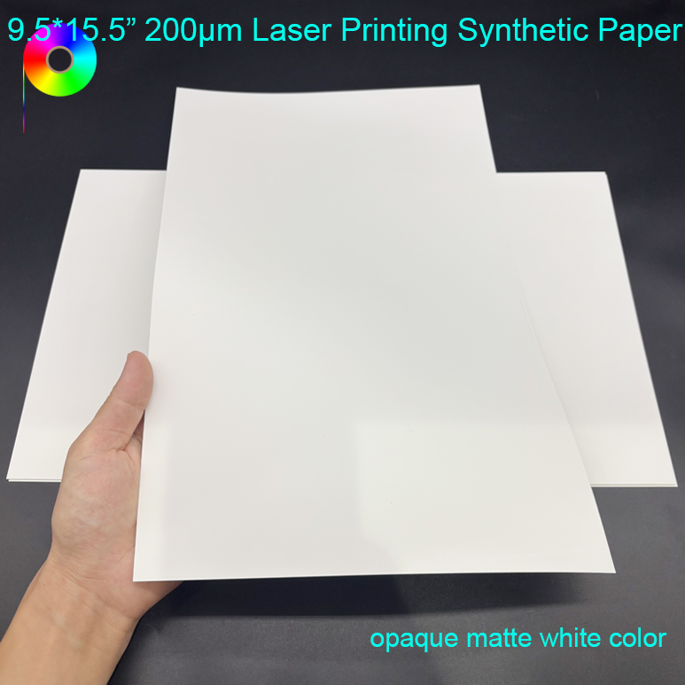 8mil 9.5"*15.5" Laser Printing Synthetic Paper For Poster/Signage/Large Prints