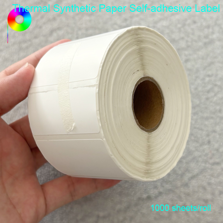 Frozen Glue Direct Thermal Printing Die-Cut Blank Synthetic Paper Label